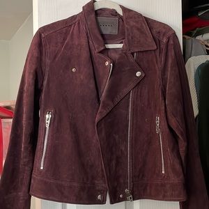 NWT BLANK NYC x Revolve Suede Moto Jacket size M